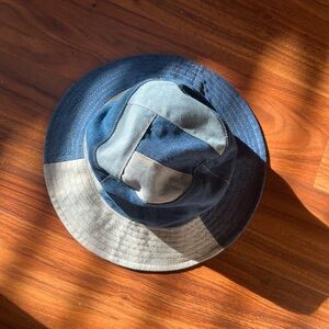 NWOT unisex multicolor denim Patchwork Bucket Hat